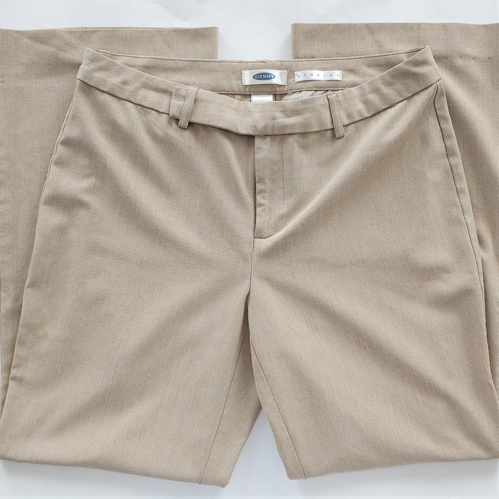 🎃Old Navy Boot Cut Stretch Khaki Pants 6P Short